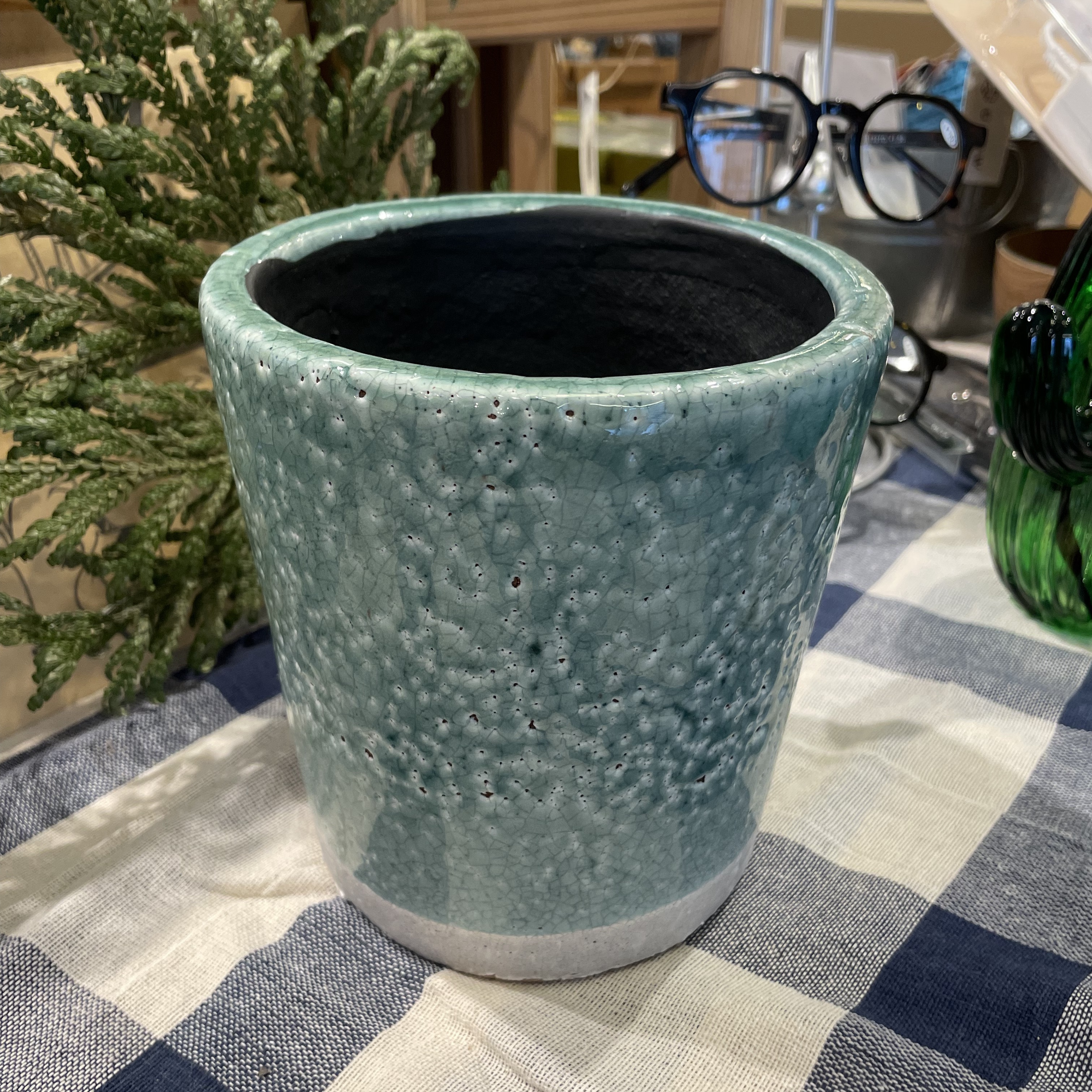 COLOR GLAZED POT CLASSIC GREEN