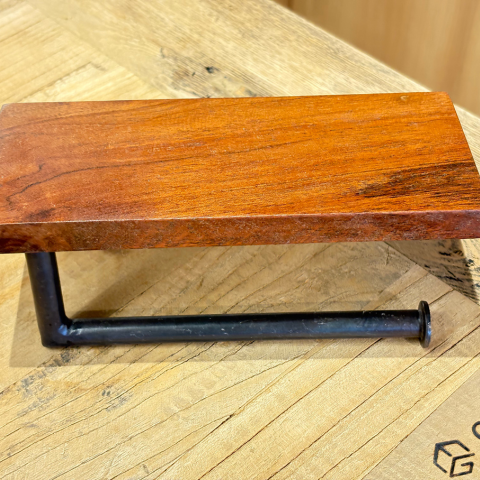 23_64510  PAPER HOLDER WOOD SHELF