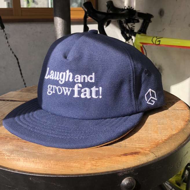 GROWPLUS ORIGINAL GROWPLUS×YOSHIDA CAPS Laugh and grow fat! CAP コットン/レザー